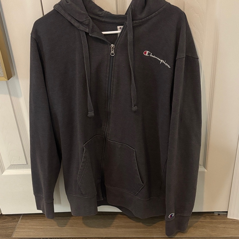 Champion Dark Gray Zip-Up Hoodie